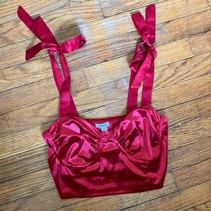 Garage cropped corset